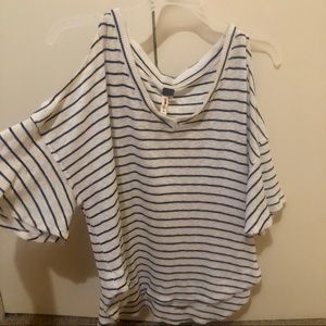 We the free | cold shoulder ribbed top